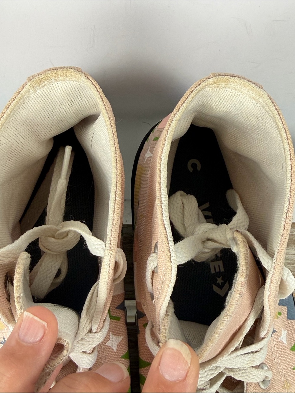 Converse all Star Chuck Taylor Canvas Hi Top Trainers Floral women’s size 8 - Picture 8 of 12